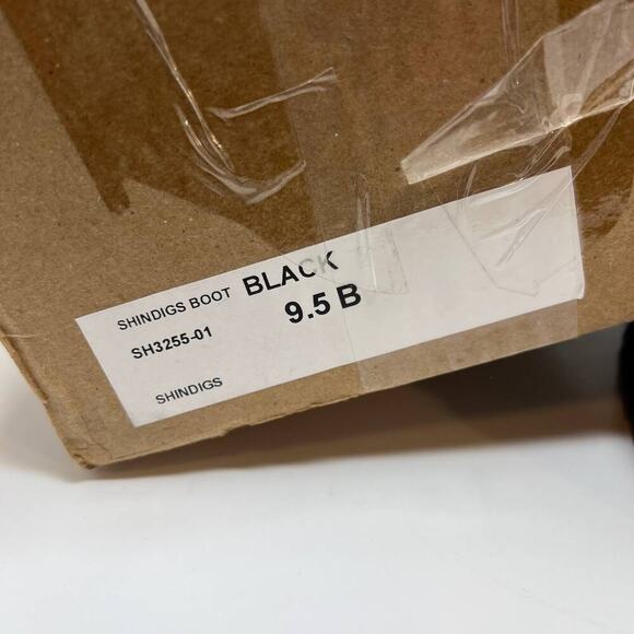 NIB Shind!gs Women's Black Combat Boots Chunky Vibram Sole Lug Tread   Sz. 9.5B - Picture 16 of 16